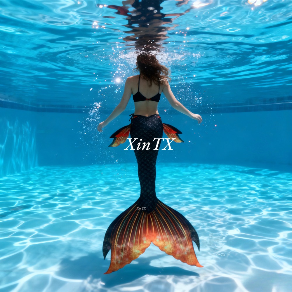 Aquarium & Marine Museum Universiti Malaysia Sabah Kota Kinabalu Sabah - Erwachsenen-Meerjungfrauenflossen-Badeanzug mit passendem BH – Schwimmbekleidung