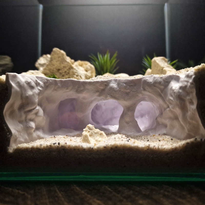 3D-gedruckte gegabelte Höhle A – Aquarium Marine Rock Bewertung und Preis